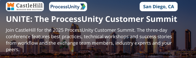 processunity best practice program - processunity... ProcessUnity Customer Summit 2025 - CastleHill Managed Risk Solutions